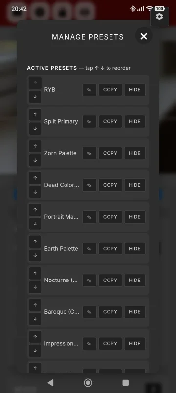 藝術家顏料混合器螢幕截圖
