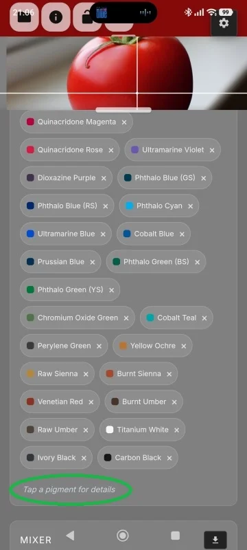 藝術家顏料混合器螢幕截圖