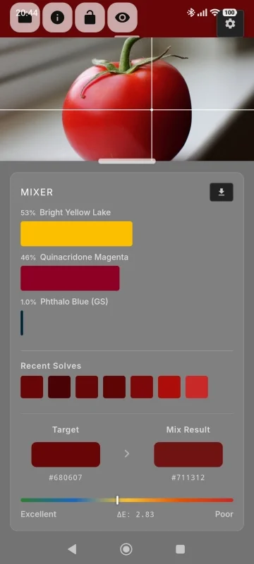 藝術家顏料混合器螢幕截圖